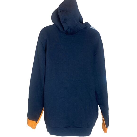 Adidas men’s hoodie bright orange multi size large new - Picture 3 of 6